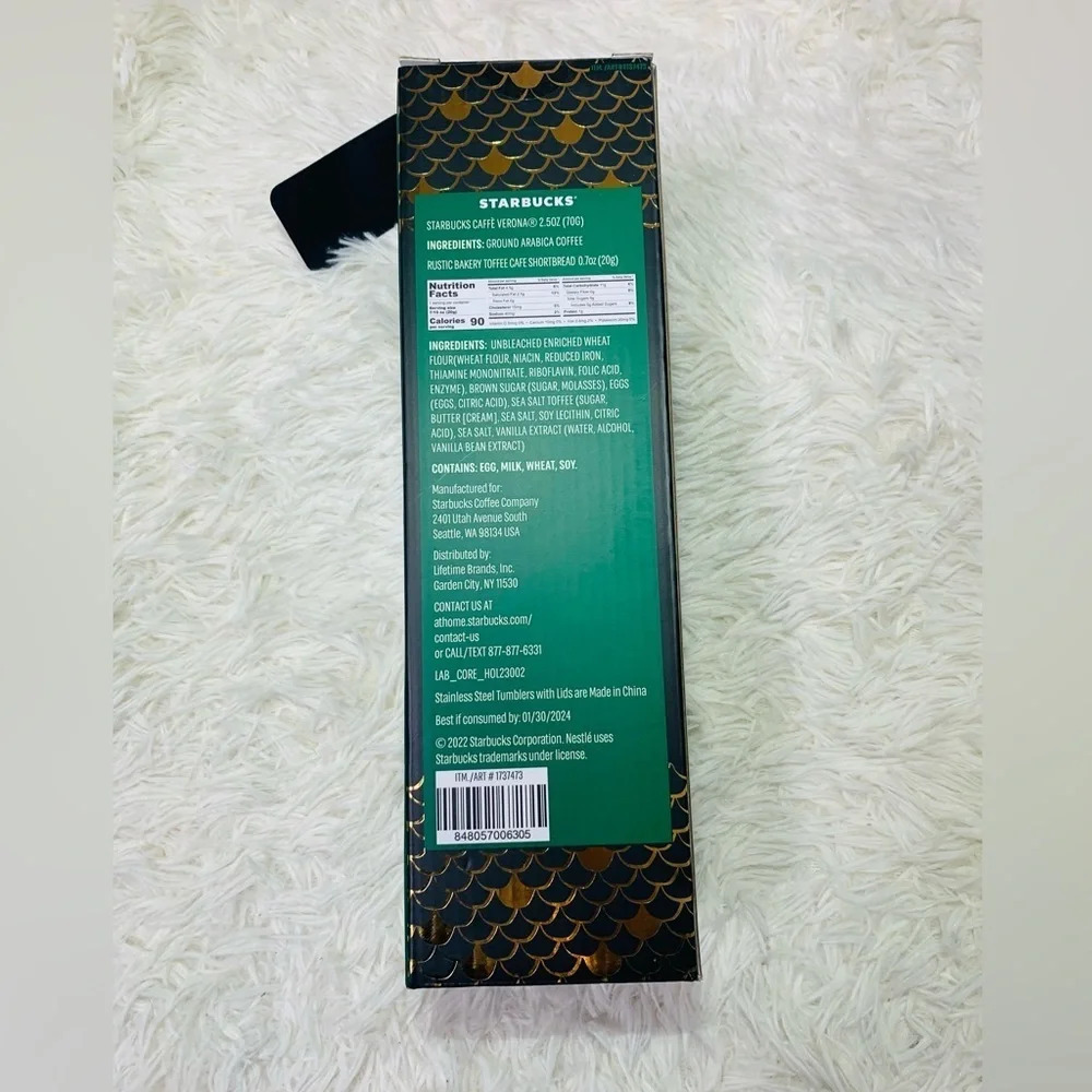 NEW STARBUCKS Tumbler with lid giftset CaffeVerona Toffee Holiday edition - Picture 10 of 11